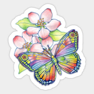 Apple Blossom Bouquet Sticker